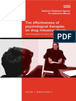 The Effectiveness of Psychological Therapies On Drug Misusing Clients