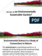 What Is An Environmentally Sustainable Society - PPTX Lec 1 1