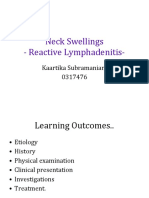 Neck Swellings - Reactive Lymphadenitis