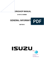 Isuzu D-Max 2011 General Imformation Service Manual