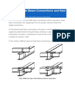 Types of Steel Beam Connections and Their Details