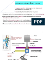 Lubrication Features of A Large Diesel Engine