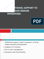 Unit 4 - Institutional Support To Small and Medium Enterprises