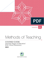 Methods of Teaching: Course Guide