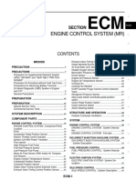 Ecm - Engine Control System (Mr20dd)