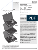 Petrol Engine Twin Camshaft Setting-Locking Tool Kits