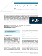 Special Considerations of Antibiotic Prescription in The Geriatric Population