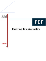 Evolving Training Policy