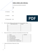 Business Studies Form 1