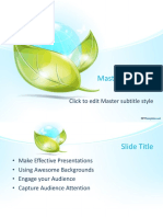 Eco Earth PPT Template 0001