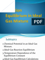 Reaction Equilibrium in Ideal Gas Mixture