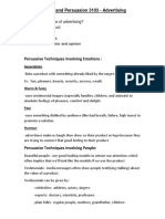 Eng 3103 Persuasive Techniques and Terms To Know