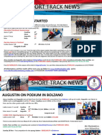 Short-Track Luxembourg - Newsletters 1 To 14 - 2016-2017