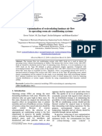 Optimization of Recirculating Laminar Air Flow