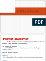 The Excel Oddlprice Function