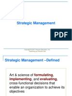 Strategic Management: Publishing As Prentice Hall