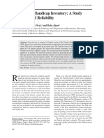 The Tinnitus Handicap Inventory: A Study of Validity and Reliability