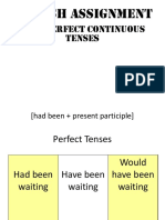 English Assignment - Tenses