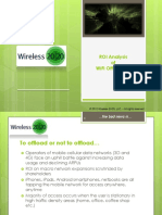 Roi Analysis of Wifi Offloading