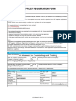 QF Supplier Form