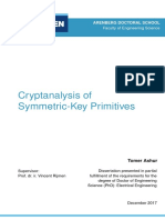 Cryptanalysis of Symmetric-Key Primitives