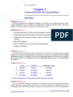 The Accounting Cycle: During The Period Review Questions: Question 2-1