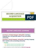 Chapter 14 - Second Language Acquisition PDF