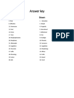 Answer Key: Across Down