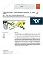 Selenium and Sulphur in Athabasca Bituminous Sands Mineral and Bitumen