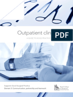 Outpatient Clinics: A Guide To Good Practice