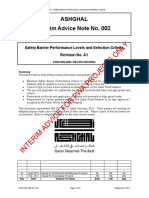 PWA IAN 002 Rev A1 - Safety Barrier Performance Levels & Selection Criteria