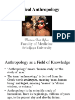 Medical Anthropology: Faculty of Medicine