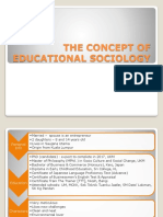 Chapter 1 (Latest) - The Concept of Educational Sociology