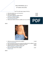 Osce Orthopedic Year 4