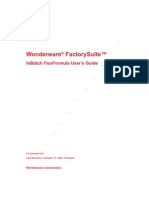 Wonderware ® FactorySuite™ (InBatch FlexFormula User's Guide)