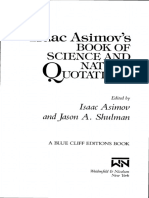 Asimovs Book of Science and Nature Quotations