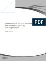 Riverbed Certified Solutions Associate - WAN Optimization (RCSA-W) Exam Prep/Blueprint