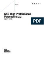 SAS High-Perfom Forecasting