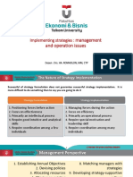 Management and Operation Issues: Implementing Strategies