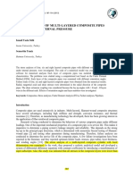 Stress Analyses of Multi-Layered Composite Pipes Subjected To Internal Pressure