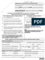 Sample Marriage Certificate Application