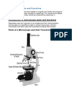 Microscope Parts and Functions