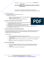 ISA - 315 Understanding The Entity & Its Environment & Assessing The Risks of Material Misstatement