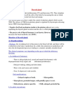 Disorders of Thyroid Gland: (1) Hypothyroidism