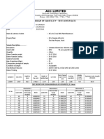 MOE Test Result of Acc Concrete