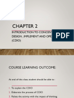 Introduction To Conceive, Design, Implement and Operate (CDIO)