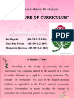 Nature of Curriculum Curriculum Material