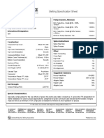 Catalog # 74b: Belting Specification Sheet