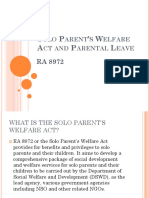 Solo Parent's Welfare Act