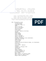 Lista Juegos